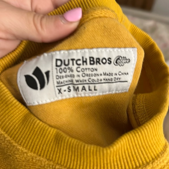 Dutch Bros SALE Gold Logo Crewneck Lightweight Fleece Sweater XS+Small+MED+L+XXL - Picture 14 of 17
